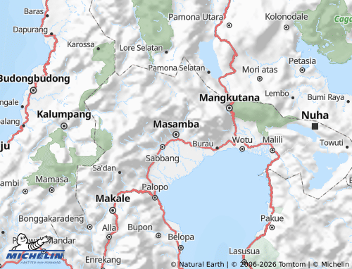 Mappa MICHELIN Luwu Utara - ViaMichelin