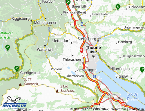 MICHELIN-Landkarte Thierachern - ViaMichelin
