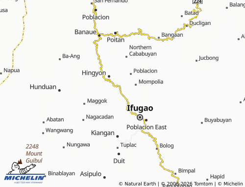 MICHELIN Piwong map - ViaMichelin