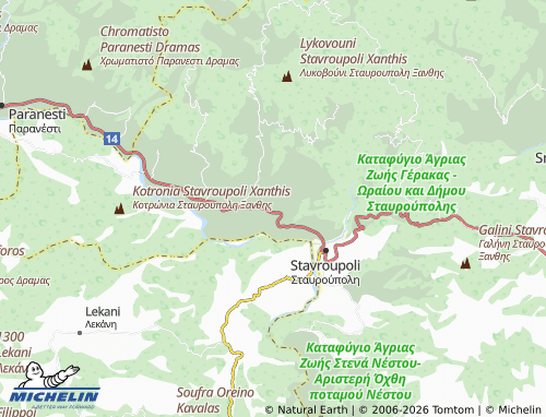 Carte MICHELIN Dafnonas - ViaMichelin