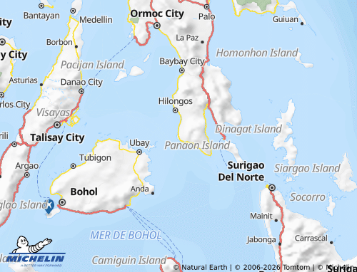 Mappa MICHELIN Southern Leyte - ViaMichelin