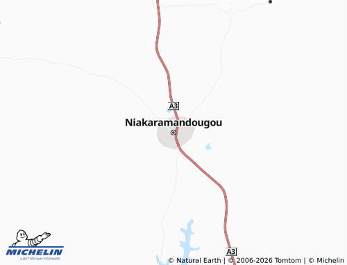 MICHELIN-Landkarte Niakaramandougou - ViaMichelin