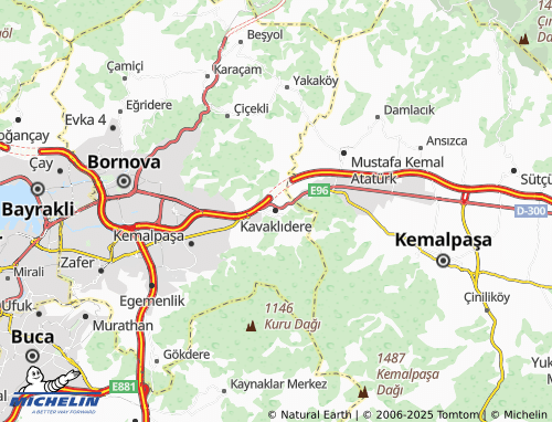 Carte MICHELIN Kavaklıdere - ViaMichelin