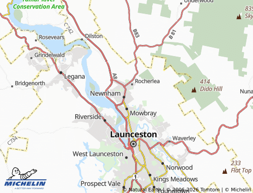 Mapa MICHELIN Mayfield - ViaMichelin
