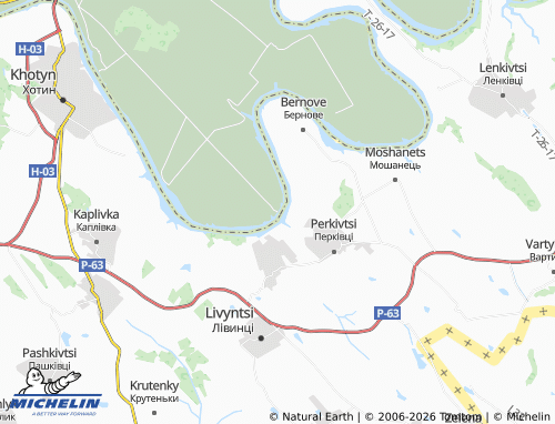 MICHELIN Hrynchuk map - ViaMichelin