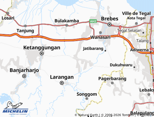 Carte MICHELIN Sitanggal - ViaMichelin