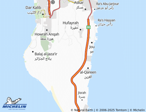 Mapa MICHELIN al-Shabakah - ViaMichelin