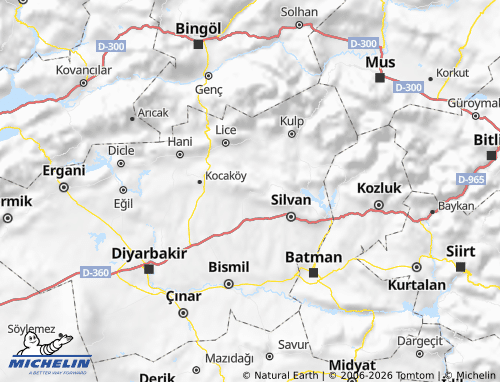 MICHELIN Hazro map - ViaMichelin