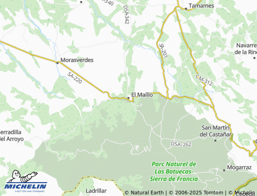 MICHELIN El Maíllo map - ViaMichelin