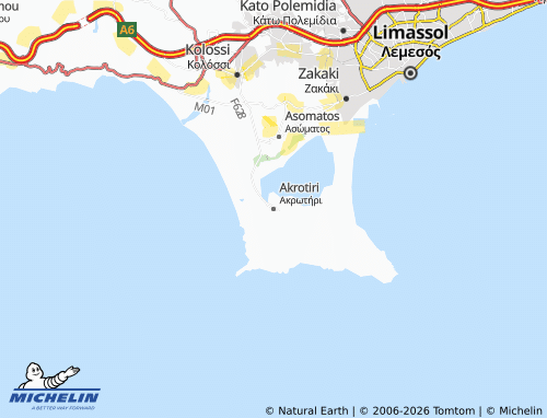 Mappa MICHELIN Akrotiri - ViaMichelin
