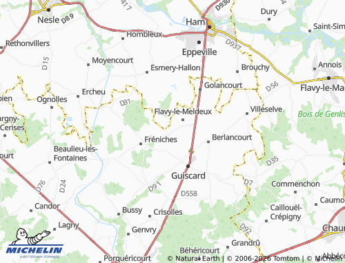 Carte MICHELIN Rouvrel - ViaMichelin