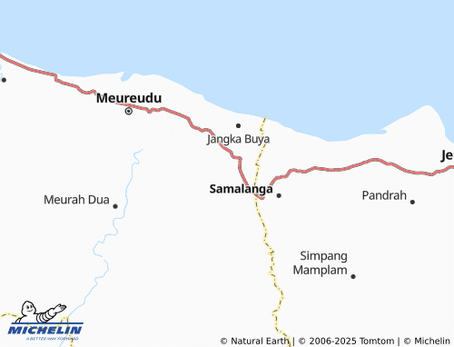 MICHELIN Uteun Bayu map - ViaMichelin