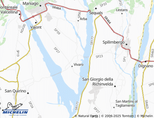 MICHELIN Basaldella map - ViaMichelin