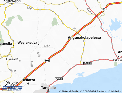 Mapa MICHELIN Hakuruwela - ViaMichelin