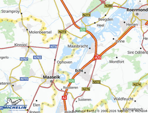MICHELIN Stevensweert map - ViaMichelin