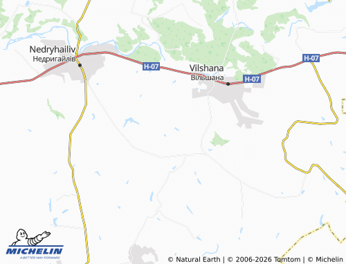 MICHELIN Pushkarshchyna map - ViaMichelin