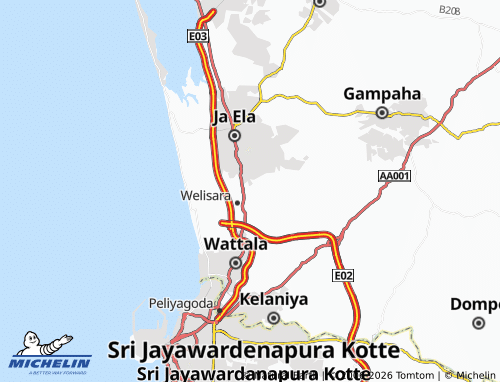 MICHELIN-Landkarte Jayasamarugama - ViaMichelin