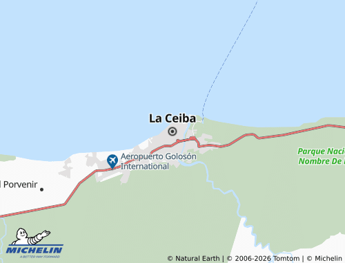Mappa MICHELIN La Ceiba - ViaMichelin