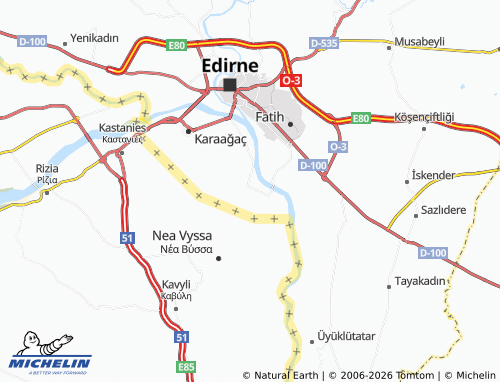 MICHELIN Bosna map - ViaMichelin
