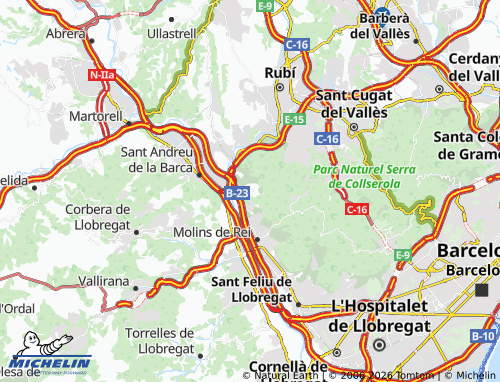 MICHELIN-Landkarte El Papiol - ViaMichelin