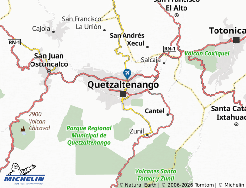 Mappa MICHELIN Quetzaltenango - ViaMichelin