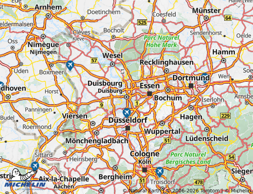 MICHELIN Duisburg map - ViaMichelin