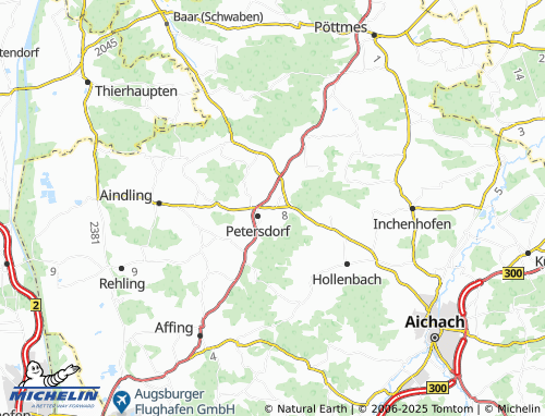 MICHELIN-Landkarte Alsmoos - ViaMichelin