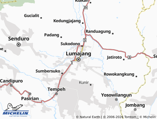 Mapa MICHELIN Lumajang - ViaMichelin