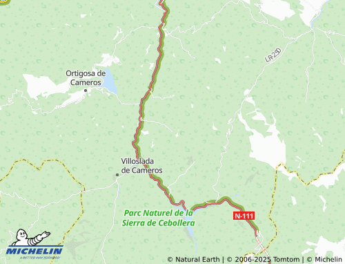 Mapa MICHELIN Aldeanueva de Cameros - ViaMichelin