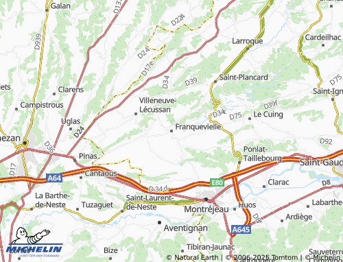MICHELIN-Landkarte Franquevielle - ViaMichelin