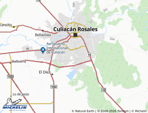 Carte MICHELIN Villas de Las Cumbres - ViaMichelin