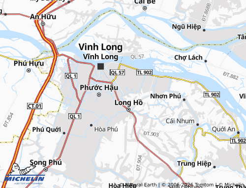 Kaart MICHELIN Long Mỹ - ViaMichelin