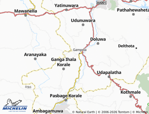 MICHELIN Wallahagoda map - ViaMichelin