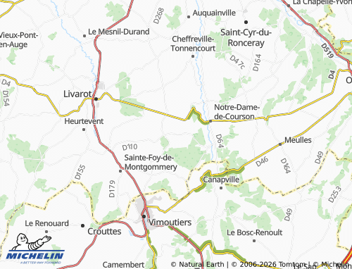 MICHELIN Bellou map - ViaMichelin