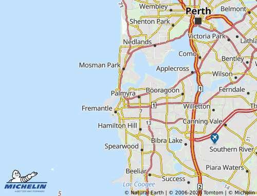 Mappa MICHELIN East Fremantle - ViaMichelin