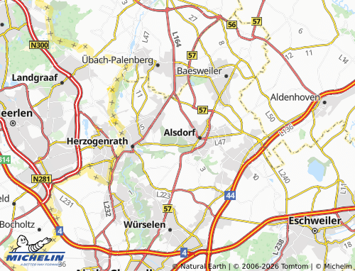 MICHELIN Busch map - ViaMichelin
