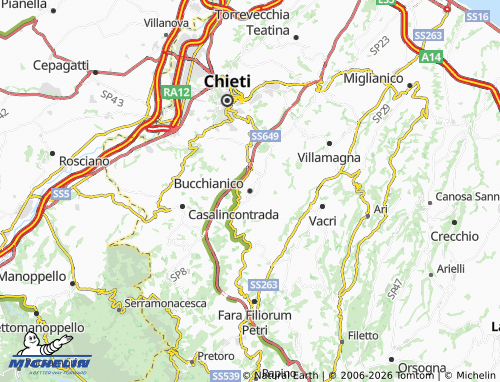 MICHELIN-Landkarte Bucchianico - ViaMichelin
