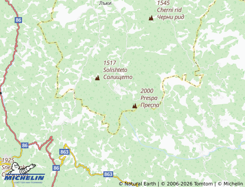 MICHELIN Manastir map - ViaMichelin