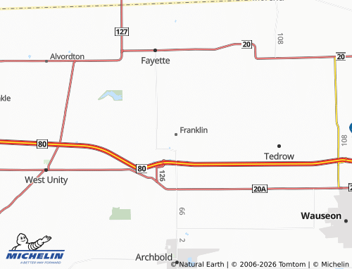 Mappa MICHELIN Franklin - ViaMichelin