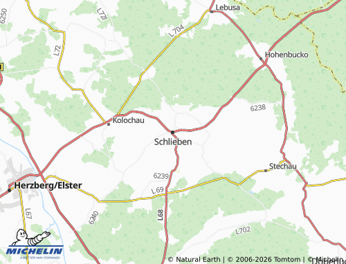 MICHELIN Schlieben map - ViaMichelin