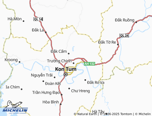 Kaart MICHELIN Đắk Blà - ViaMichelin