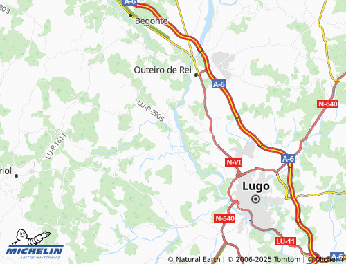 MICHELIN Parada (San Xoán) map - ViaMichelin