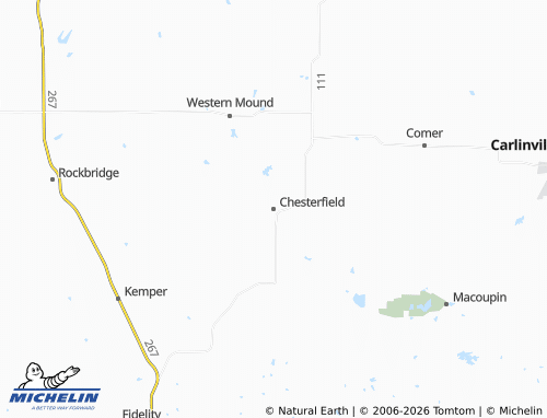 Mapa MICHELIN Chesterfield - ViaMichelin