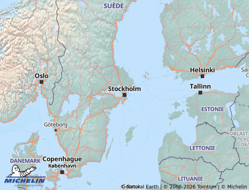 MICHELIN Sweden map - ViaMichelin