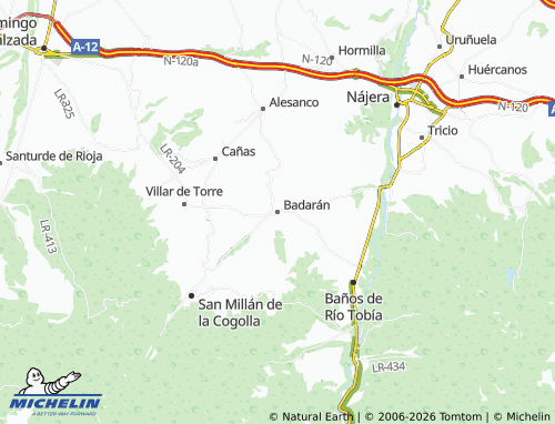 Mappa MICHELIN Badarán - ViaMichelin