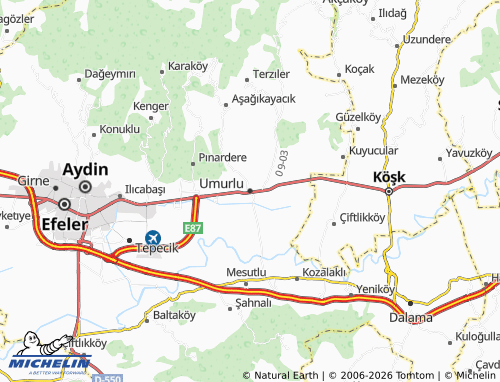 MICHELIN Umurlu map - ViaMichelin