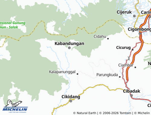 MICHELIN-Landkarte Pulosari - ViaMichelin