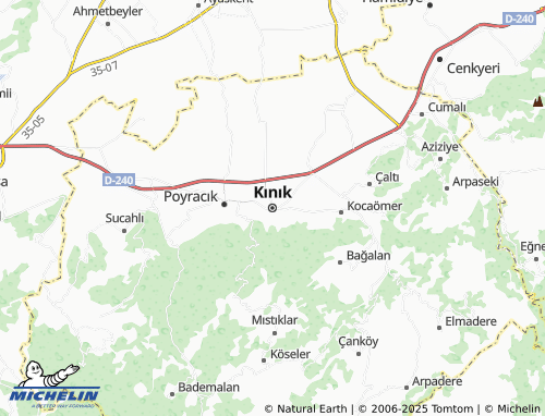 MICHELIN Kınık map - ViaMichelin