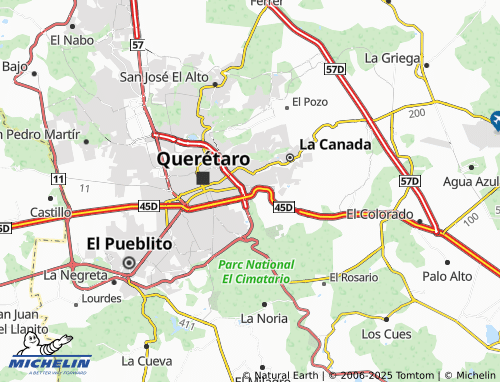 MICHELIN Pedregal de Vista Hermosa map - ViaMichelin