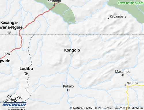 Mapa MICHELIN Kongolo - ViaMichelin